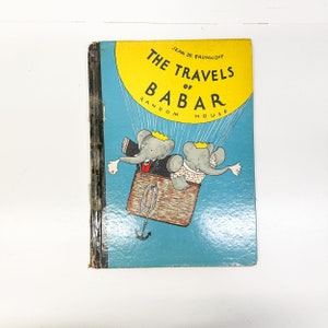 The Travels of Babar by Jean de Brunhoff Rare 1934 First American Edition