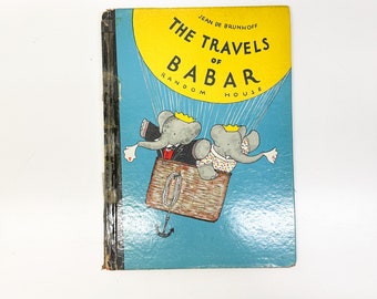 The Travels of Babar by Jean De Brunhoff Rare 1934 First American