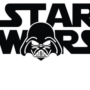 Darth Vader Star Wars Vinyl Decal: Car, Laptop, Tumbler Sticker