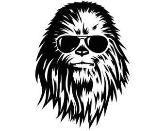 chewbacca car decal