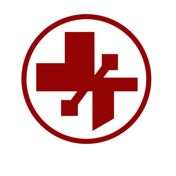 Star Wars Medic Sigil Vinyl Decal - Galactic Red Symbol