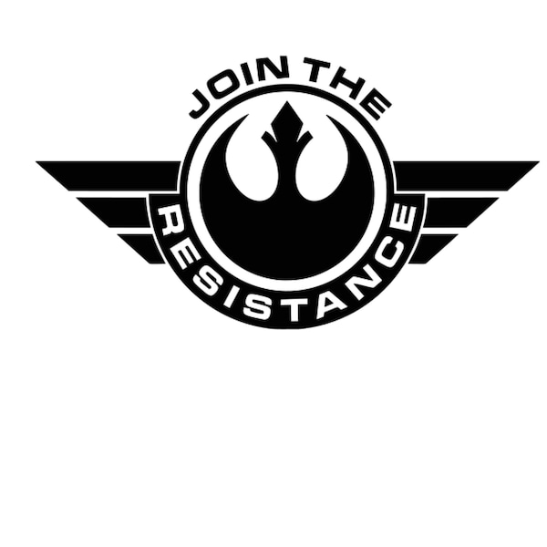 Star Wars Join The Resistance Rebel Alliance Vinyl Decal Sticker Star Wars Multiple Sizes and Colors car window laptop cellphone tumbler