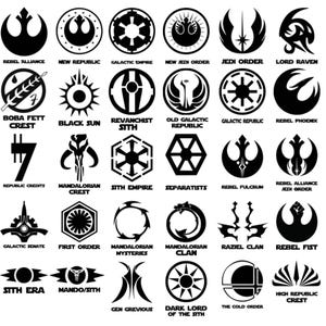 Star Wars Symbol Vinyl Decal Sticker Door Window Starwars Galactic