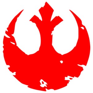 Rebel Alliance Tattered Star Wars Car Decal | Starwars Sticker