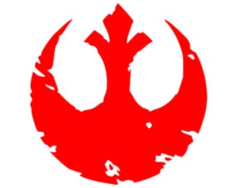 Rebel Alliance Tattered Star Wars Car Decal | Starwars Sticker