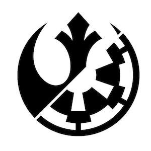 Star Wars Aufkleber: Widerstand gegen Empire, Autofenster, Laptop Becher