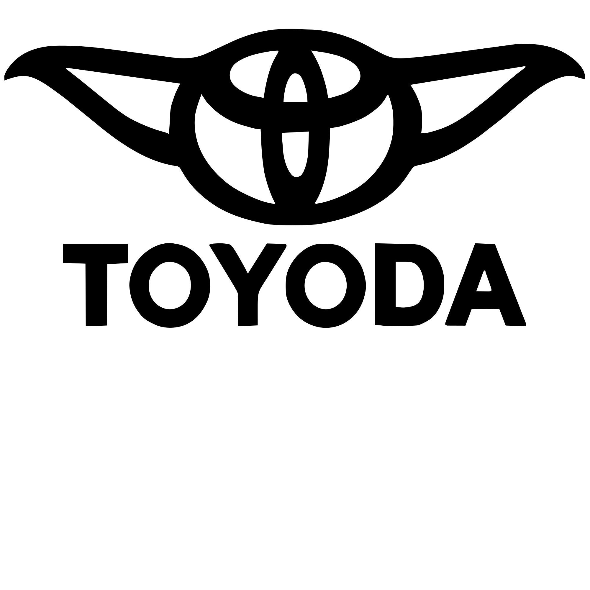 window sticker Vehicle sticker car label vinyl decal Toyota car decal TOYODA car sticker Baby Yoda Toyoda car decal Car stickers