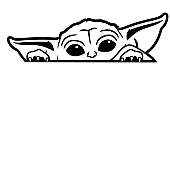Baby Yoda Sticker Car Vinyl The Mandalorian Baby Yoda Decal Star Wars 