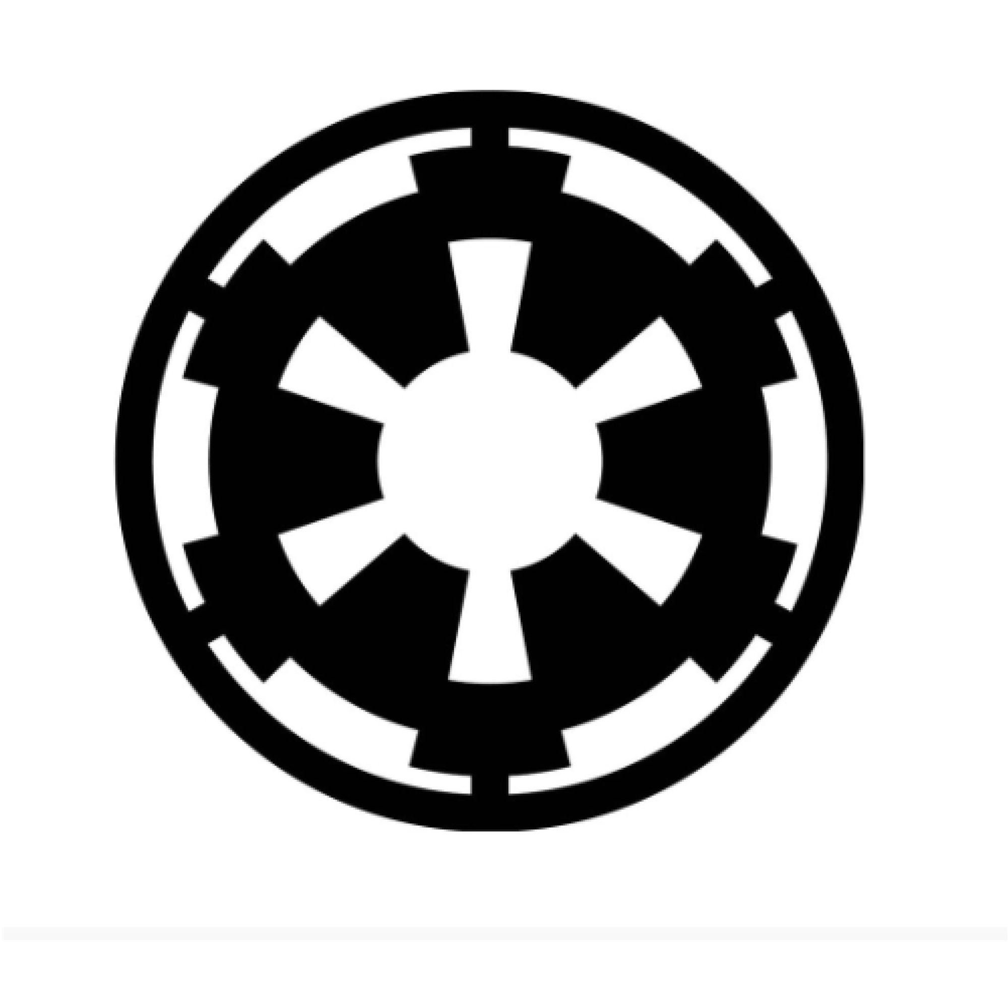 Star Wars Black Decal Galactic Empire Truck Window Sticker 