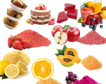 Polvos de frutas veganos: Saborizante natural para batidos y repostería (50 gramos)