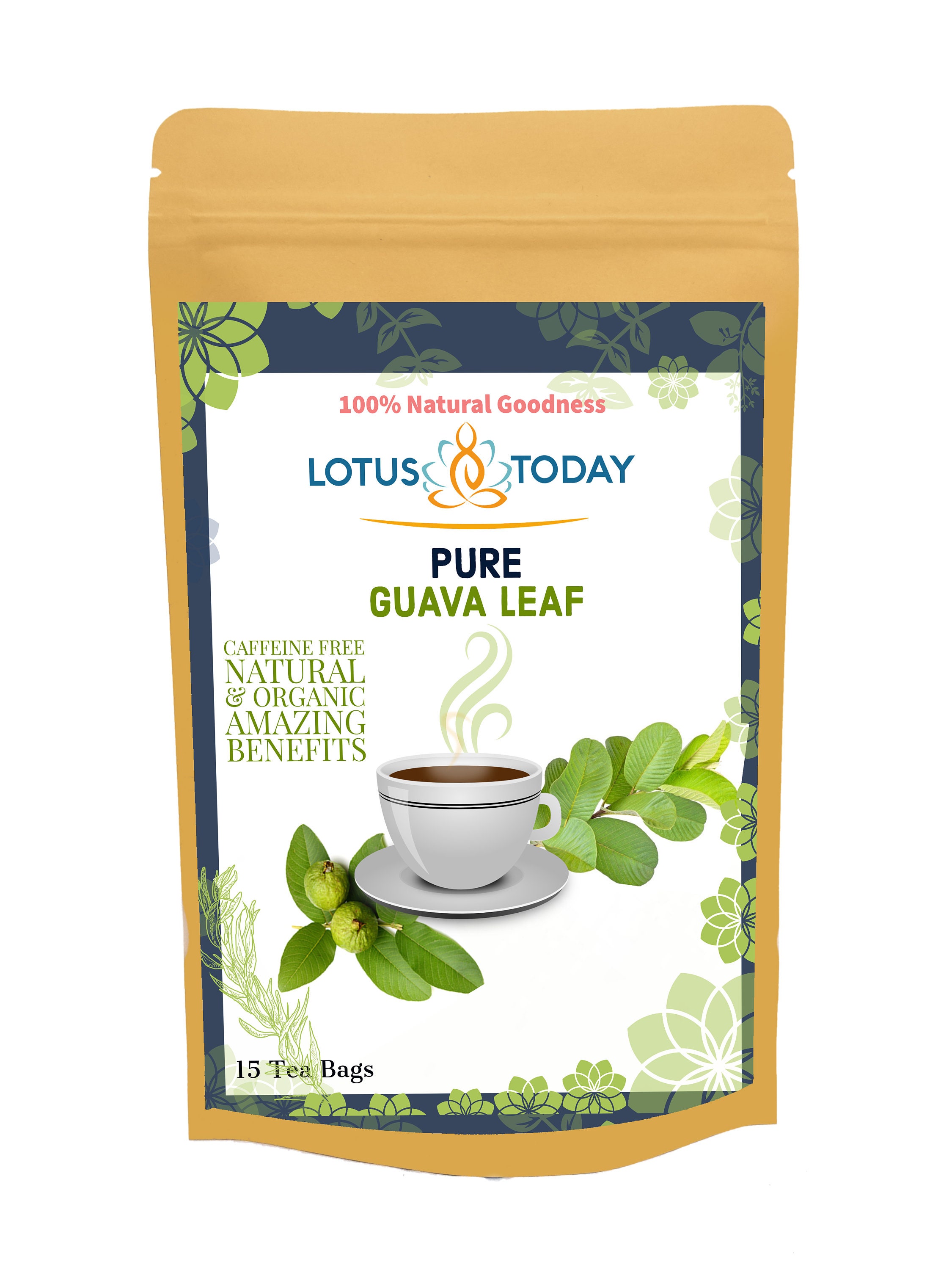 Herbal Tea Guava leaves tea  20 Tea bags, Pure Natural Guava leaf . Guava Tea, Detox, immune boost, Organic Wellness herbal tea
