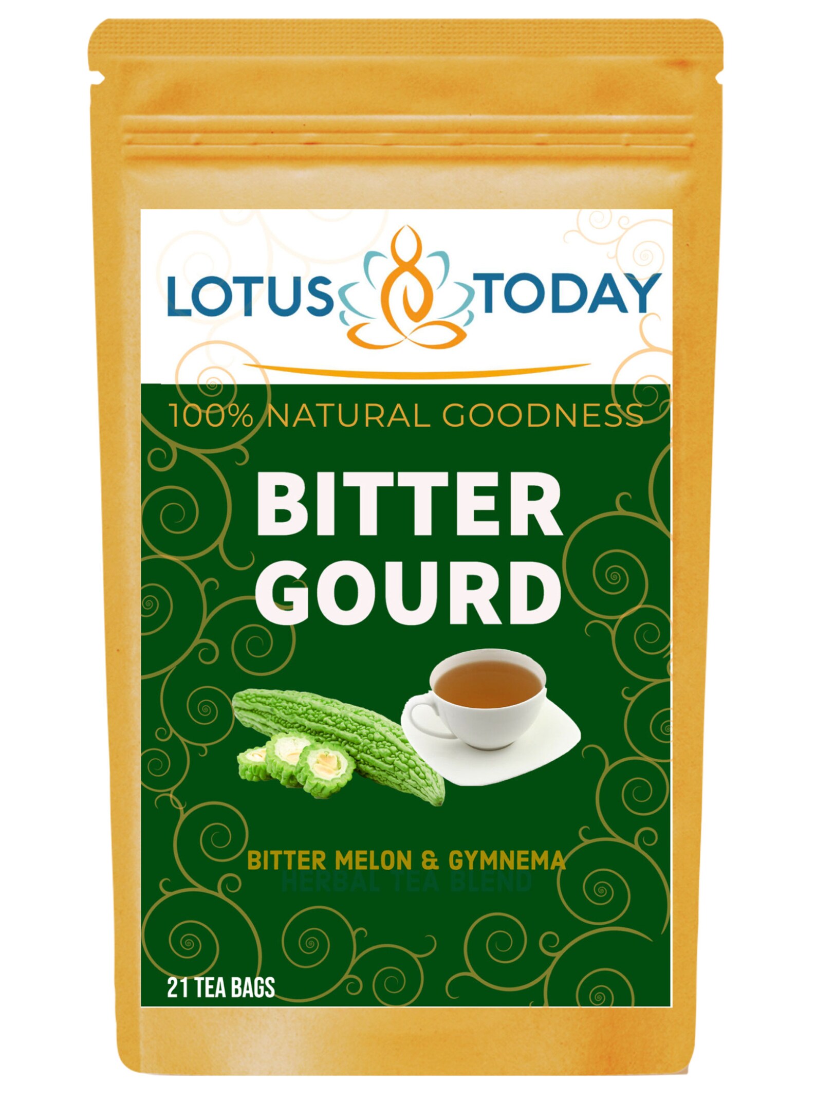 Herbal Tea Bitter Melon Tea, Herbal Tea, 42 Tea Bags, Bitter Gourd Tea