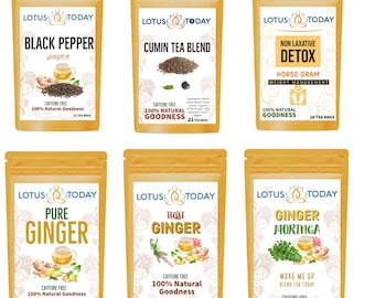 Herbal Tea Ginger Tea Spice Tea Blend 21 Tea Bags, Choose your favourite herbal tea Ginger Blend Varieties