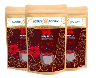 Herbal Tea Hibiscus tea - Dried Hibiscus Flower, 20 Tea bags, Organic Natural Herbal Tea, Detox, Immune