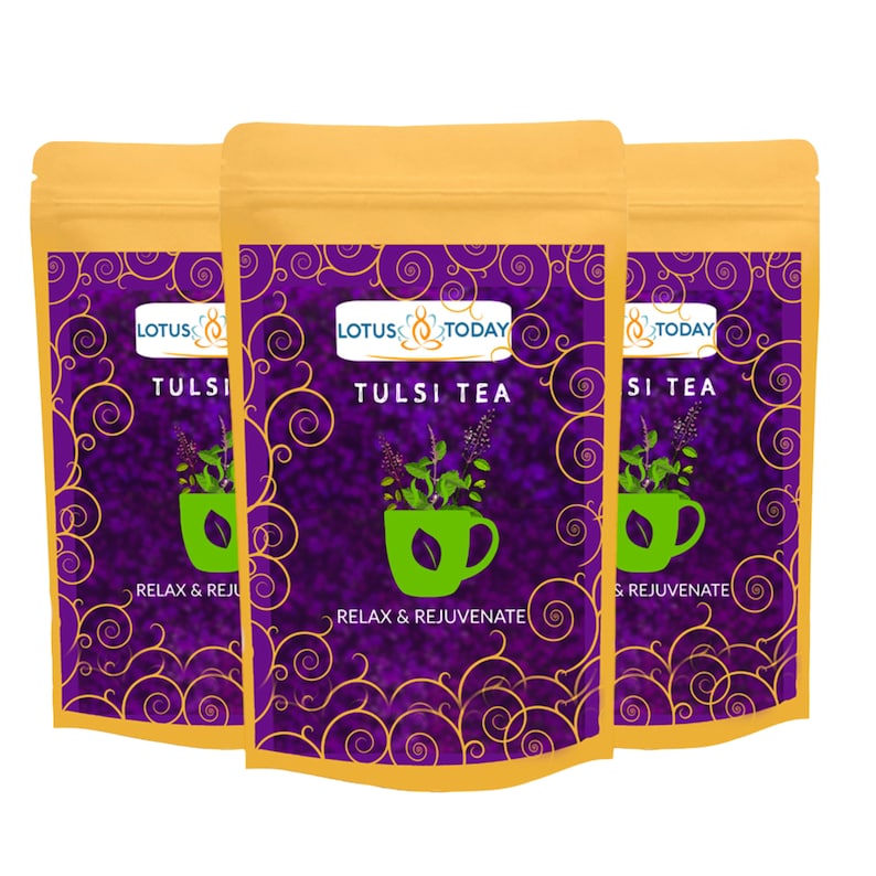 Herbal Tea Sleep Tea Tulsi Relax Tea Bags, 3 Packs Immune Support