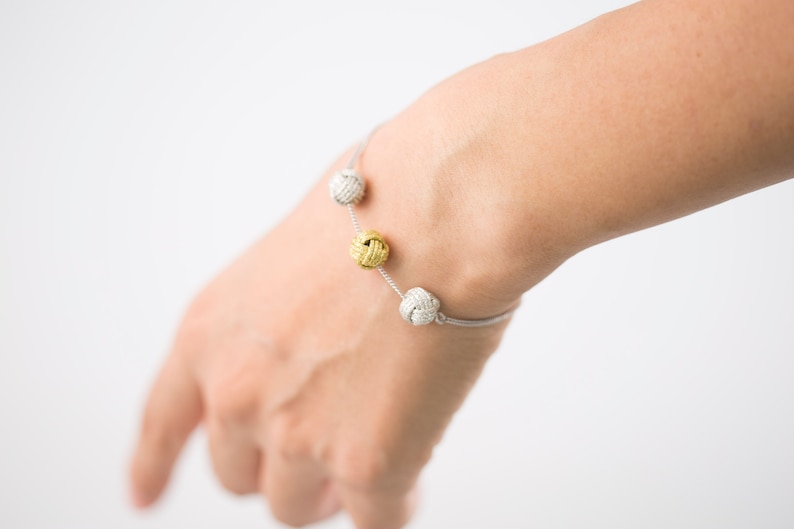 Triple Knot Ball Bracelet image 1