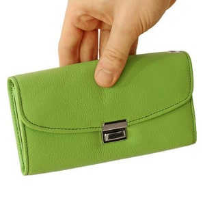 Professional waiter’s wallet / waiter’s purse, Nappa leather, e.g. red blue green pink orange purple black, custom engraving possible, 1015