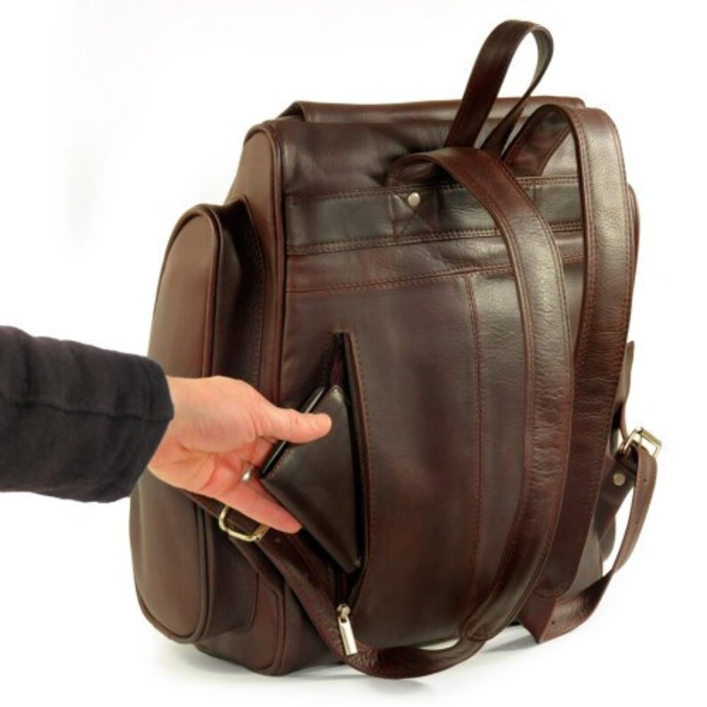 Sehr großer Lederrucksack / LaptopRucksack für Damen und Etsy