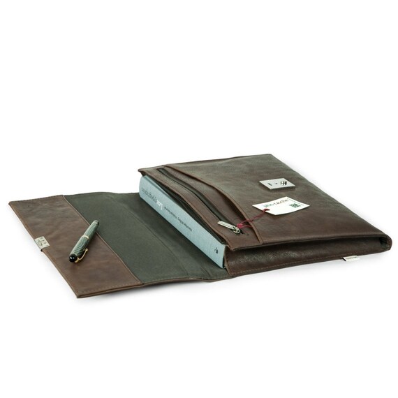 Aktenordner aus Leder Organizer A5 Business Conference Portfolio