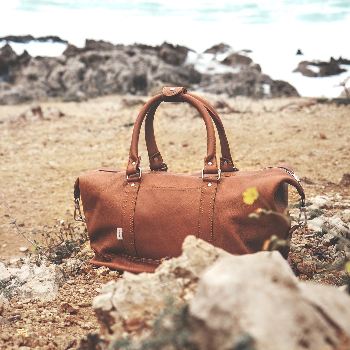 Large Travel Bag / Weekend Bag for Women and Men, Size L, Nappa