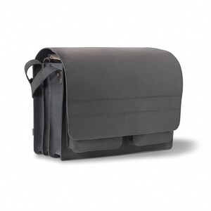 Idée cadeau : Très grande mallette / sac professeur pour homme et femme, taille XXL, cuir, 677 noir