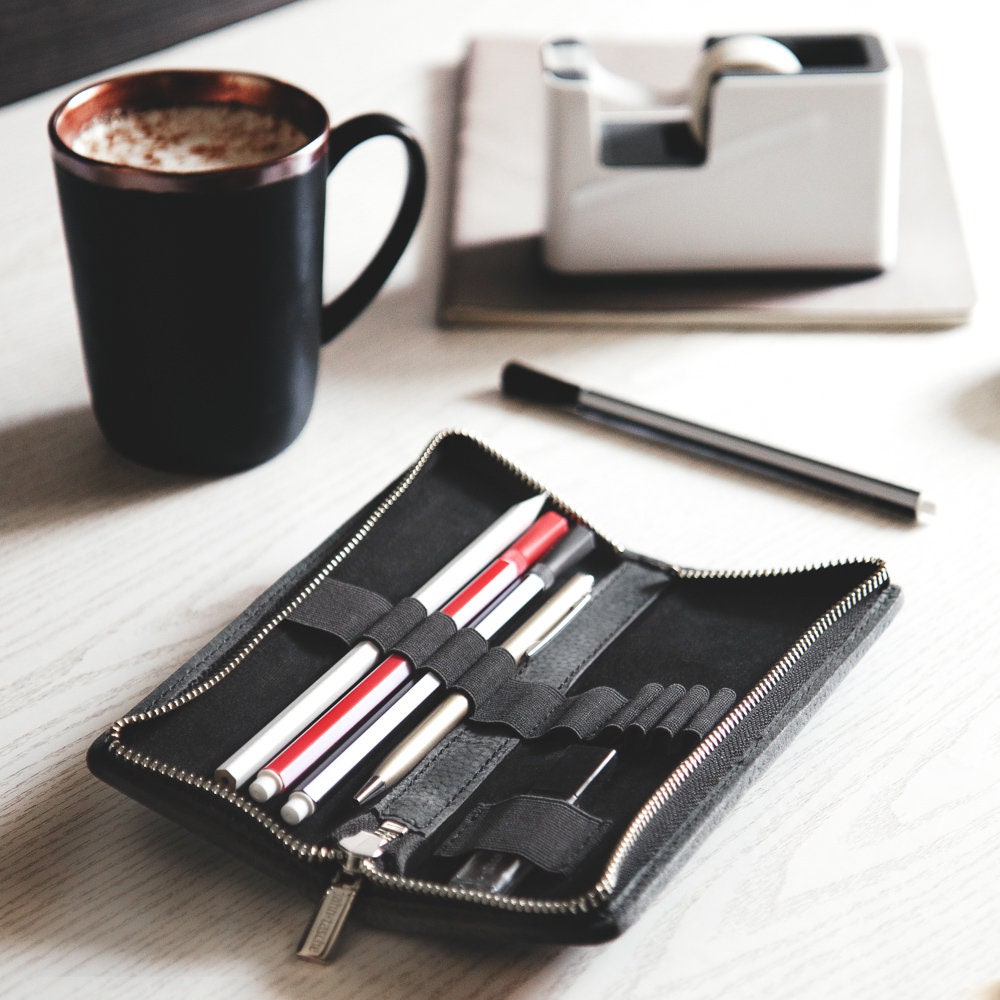 Leather Pencil Case Made With Genuine Buffalo Leather by Moonster –  Moonster Leather Products