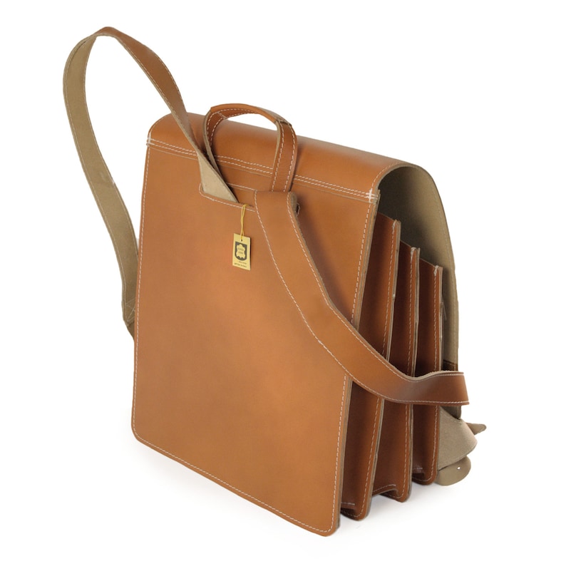 teacher leather backpack