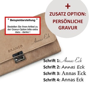 Personalisierbar: Federmäppchen / Stifterolle / Etui / Täschchen / Mäppchen etc. mit Name, Initialen, Text, Logo, Zusatzoption Gravur