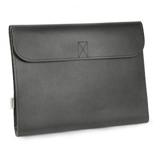 Idée cadeau: Dossier de documents A4 / Dossier cuir pour homme et femme, cuir, noir, personnalisation possible, 1040