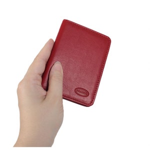 Gift Ideas: A7 case / cover / holder, real leather, e.g. for ID driver’s license credit cards, many colours, custom engraving possible, 302
