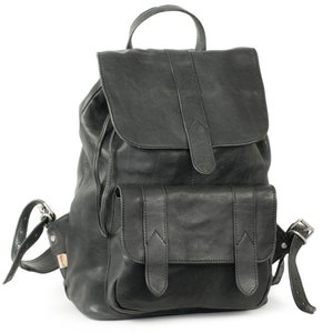 Leather Backpack / City Backpack for women and men, Size M, Nappa Leather, 519 Brown image 9