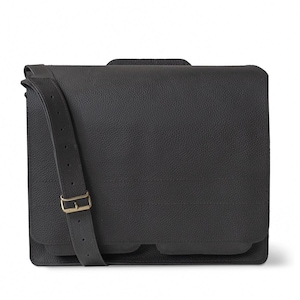 Très grande mallette / sac enseignant pour femme et homme, taille XL, cuir, 676 Noir