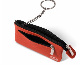 Großes Schlüsseletui Größe L aus Echt-Leder, in Rot, Braun oder Schwarz, Personalisierung möglich, 159