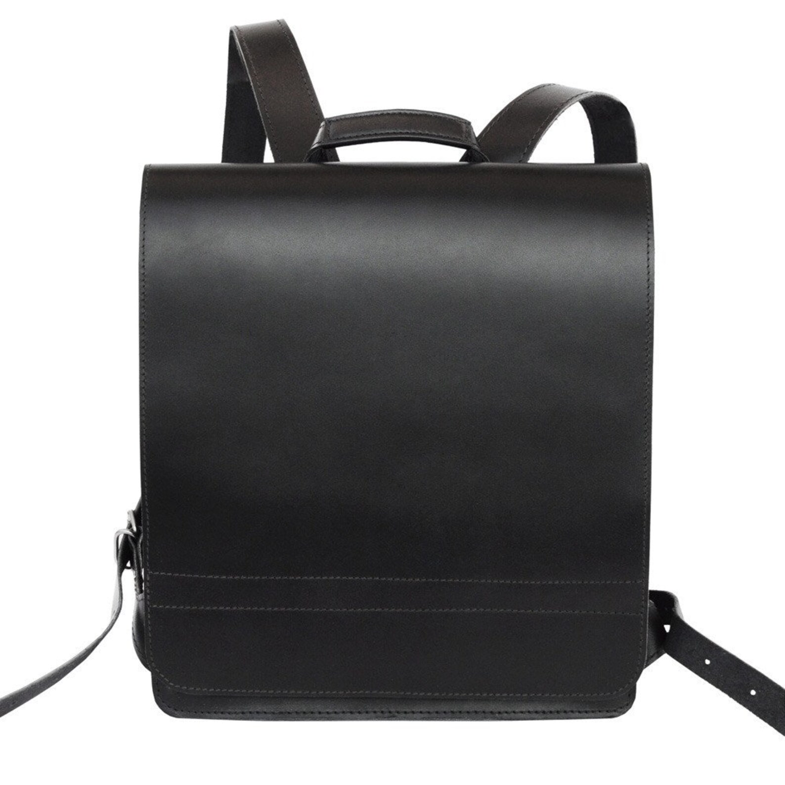 Leather Backpack / Teacher Backpack for Women and Men Size M Etsy