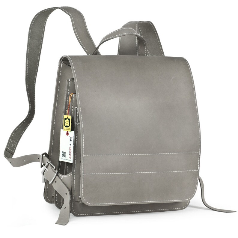 teacher leather backpack