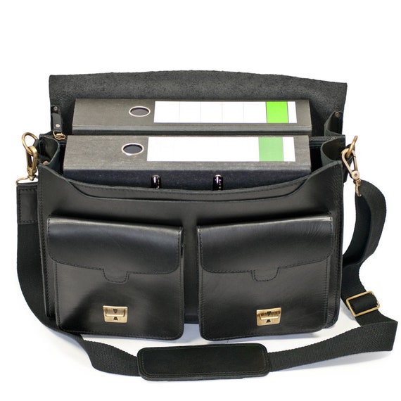 Gift Ideas: Natural Leather Briefcase / Teacher Bag for Women and