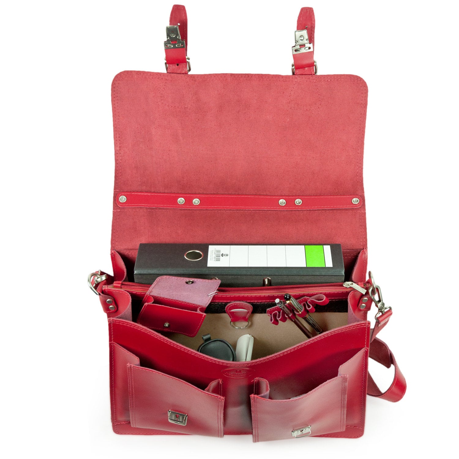 Briefcase Woman: Briefcase / Teacher Bag, Size L, Leather, 600