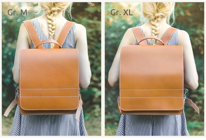 teacher leather backpack