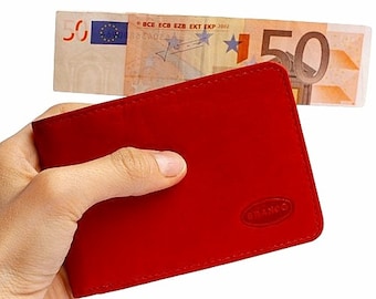 Kleine Geldbörse / Mini Portemonnaie, Größe XS, Leder, in Rot, Grün, Blau, Beige, Braun, Schwarz, Personalisierung möglich, 12022