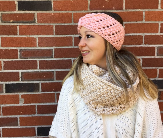 Handmade Hand Crafted Knit Twist Headband infinity scarf set gray blue red Hand Crafted | Accessories | Handmade Hand Crafted Knit  main image 4