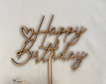 Caketopper Cake Topper Cake Topper Happy Birthday, production and shipping from Germany