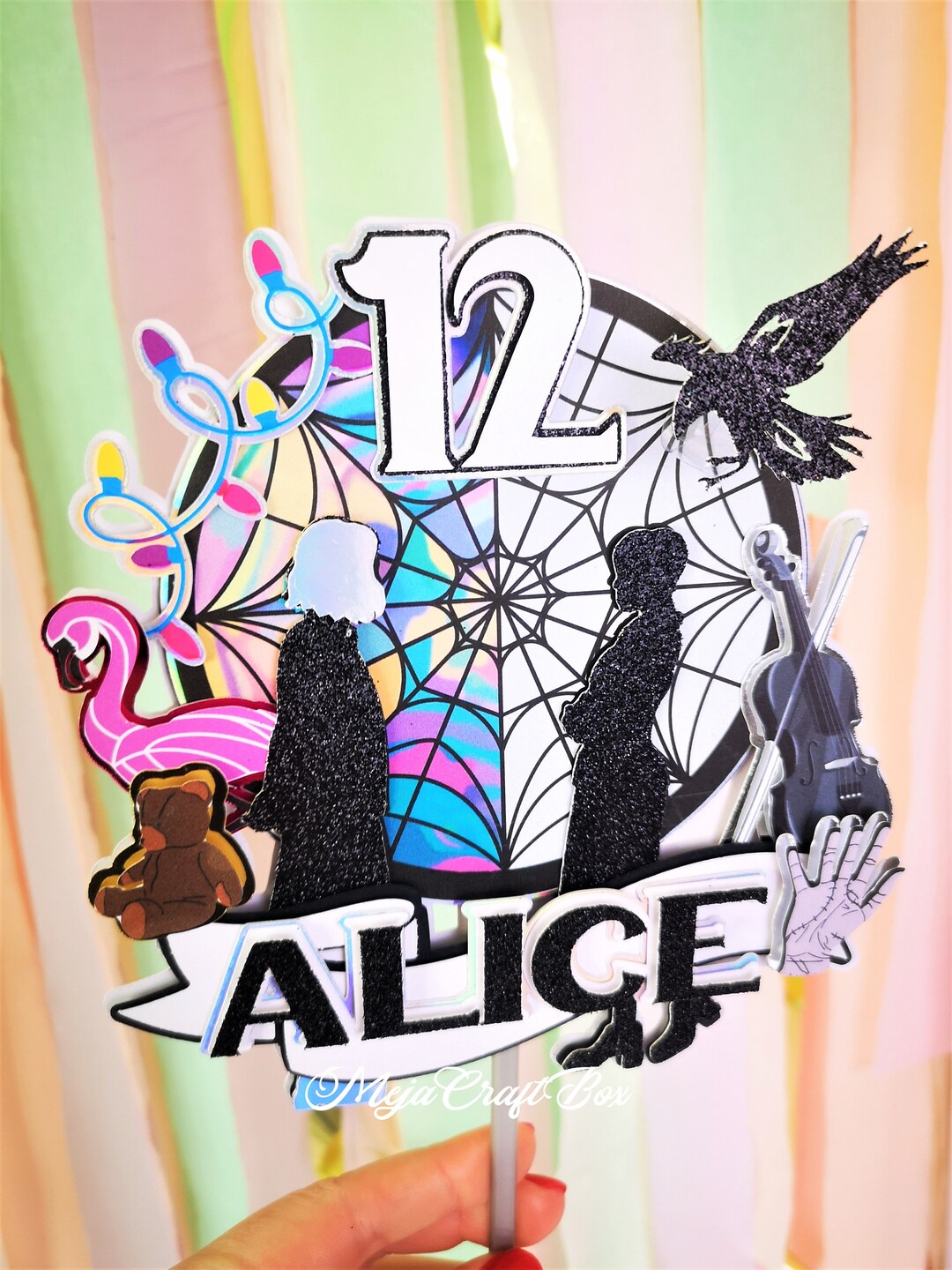 Wenesday Cake Topper | Wednesday Cake Decoration | Birthday Party ...