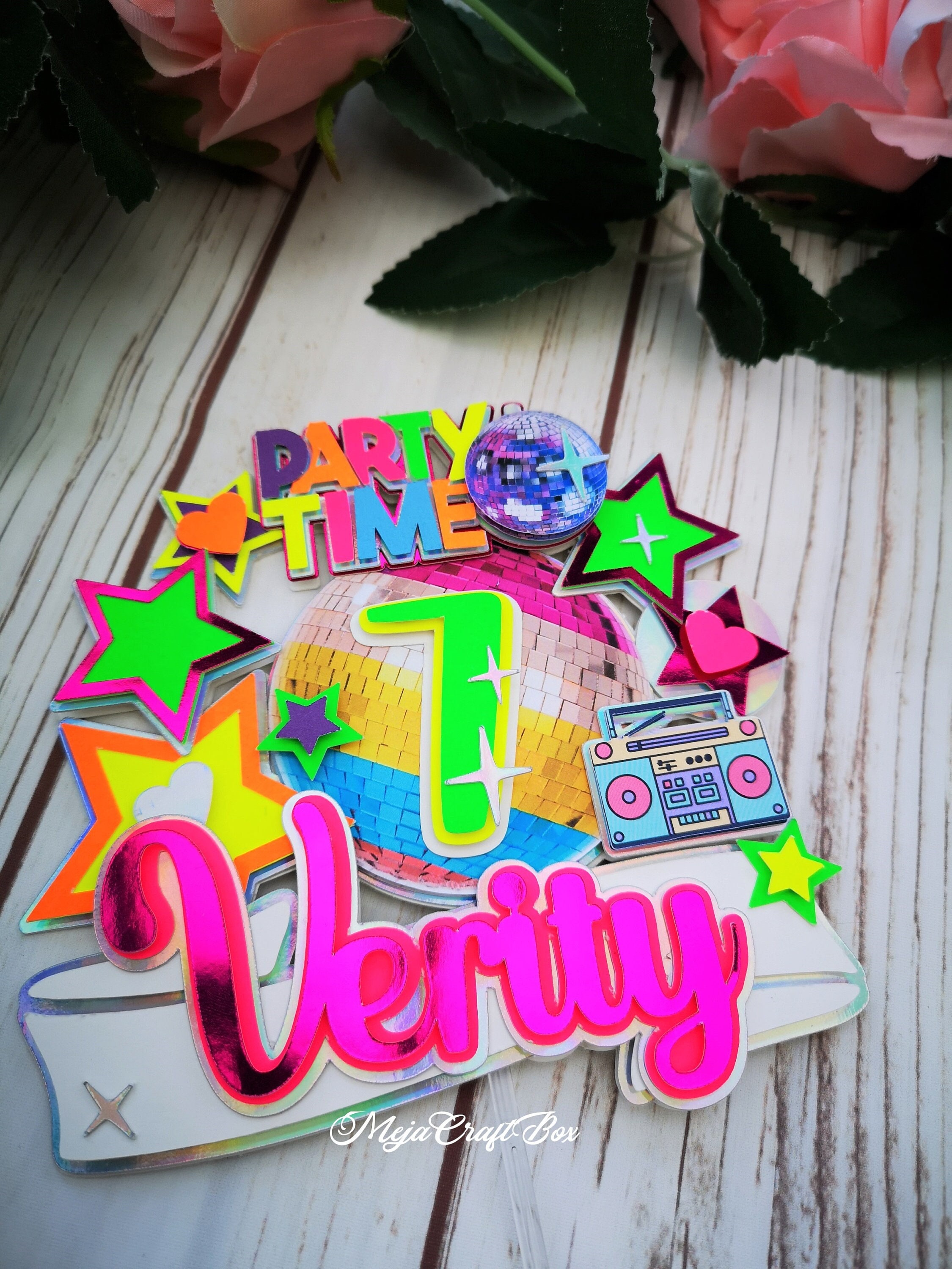 Disco Ball Cake Candle UK