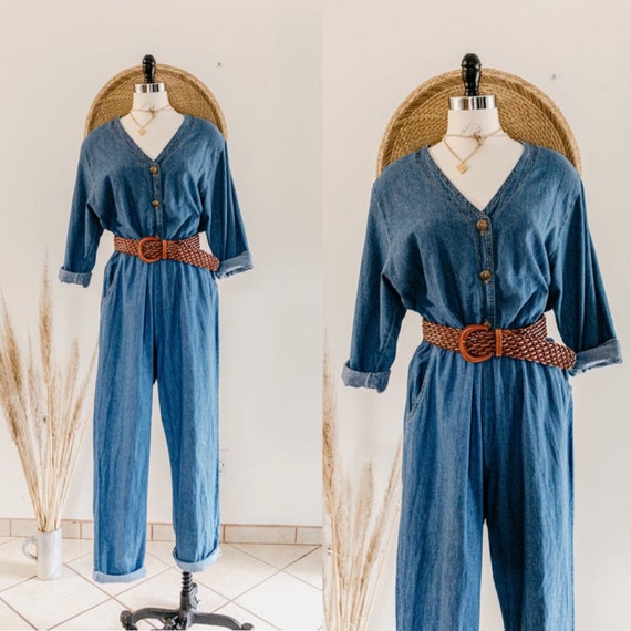 blue denim romper | denim pants jumper | blue cott