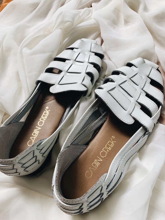 Vintage White Huaraches Vintage Woven Sandals Vintage Etsy