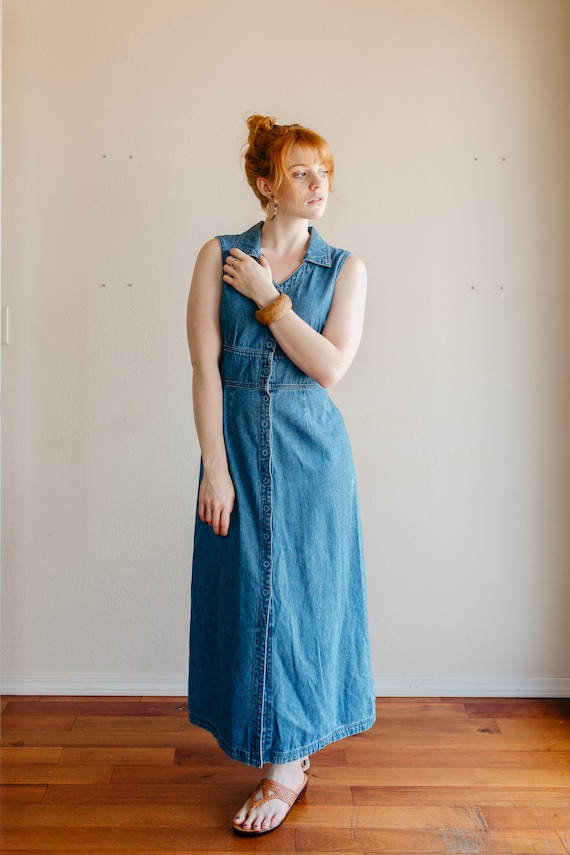 vintage denim dress