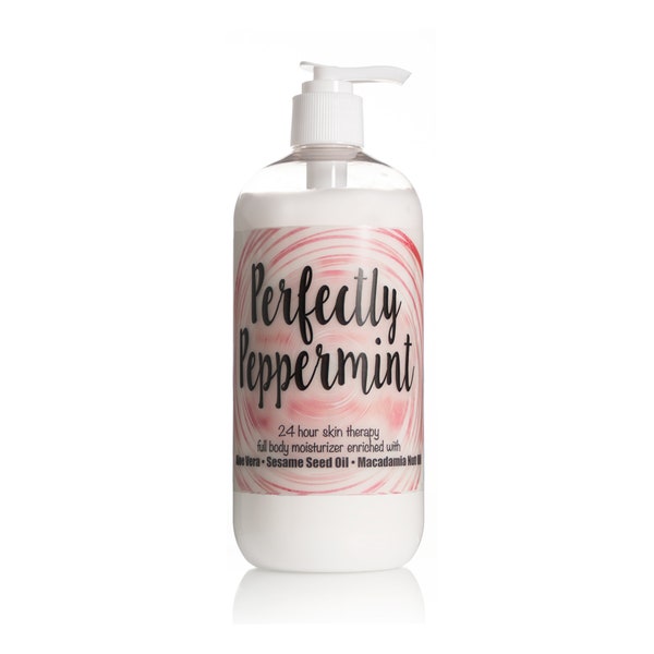 Peppermint Full Body Moisturizer by The Lotion Company, Body Cream, Winter Fragrance, Moisturizing, Body Lotion, Made in USA, Skin Cream