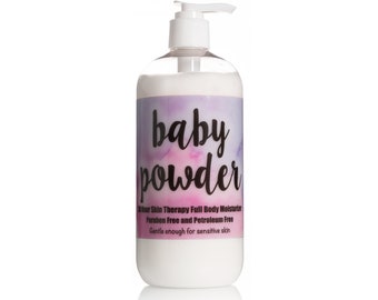 Baby Powder Full Body Moisturizer by The Lotion Company, Body Cream, Powder Fragrance, Moisturizing, Body Lotion, Made in USA, Skin Cream