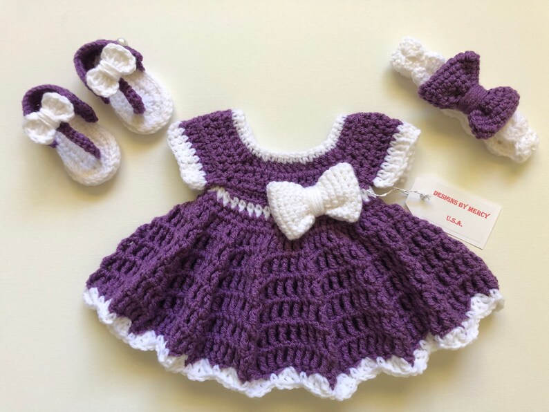 crochet newborn dress