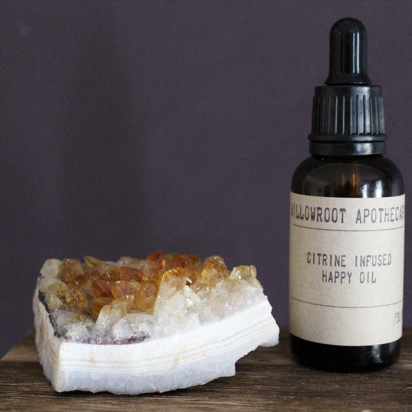 Citrine infused happy oil by Willowroot Apothecary